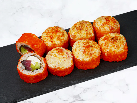 Запеченный с крабом и тунцом XL