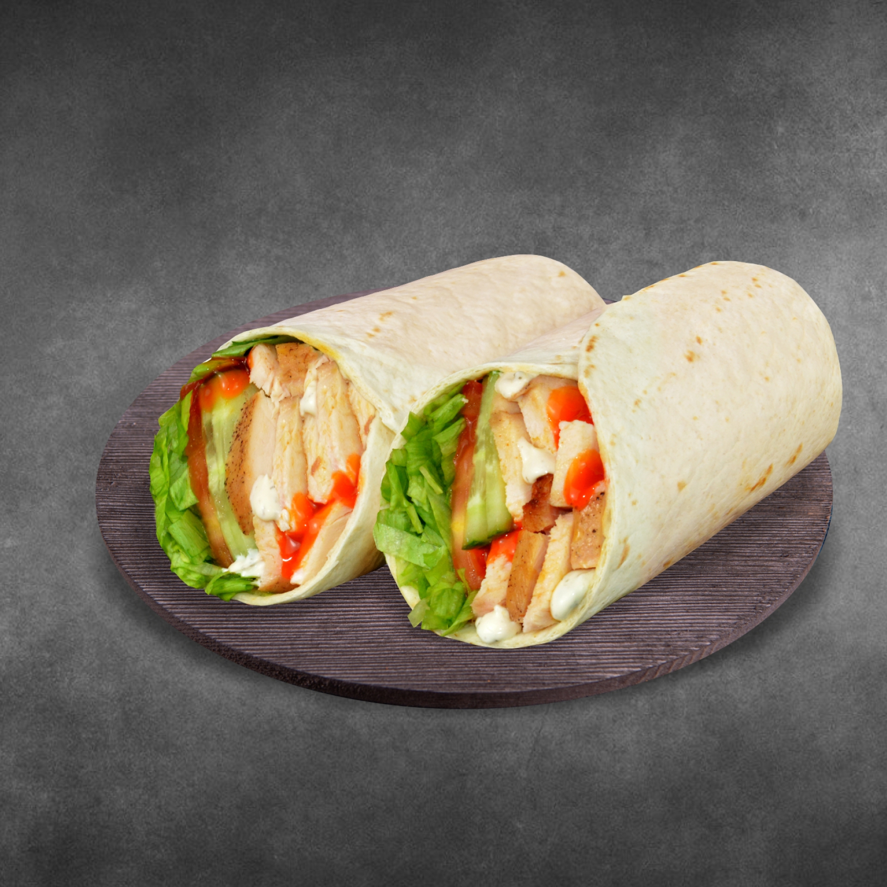 Сэндвич ролл с курицей и сладким чили