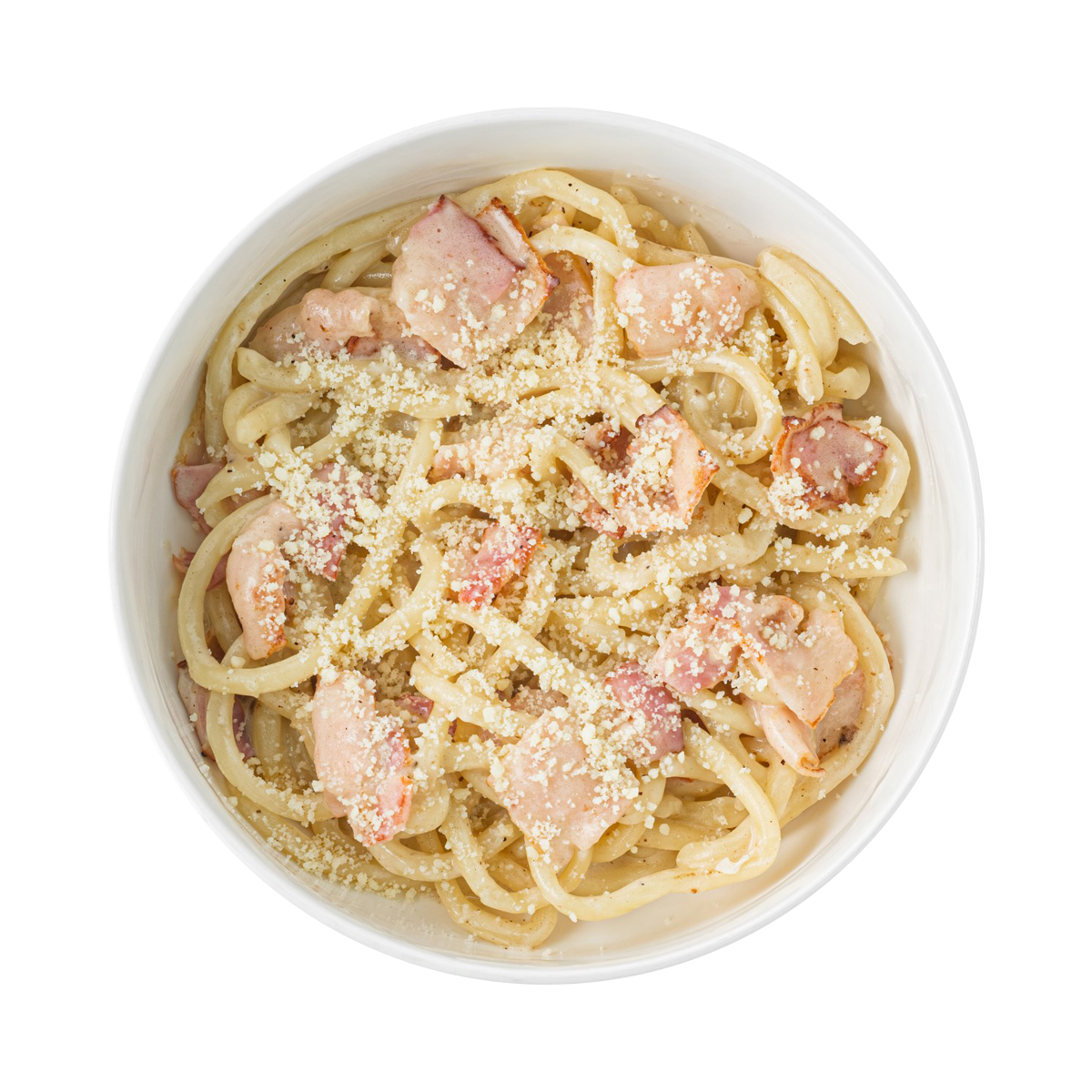 Удон карбонара