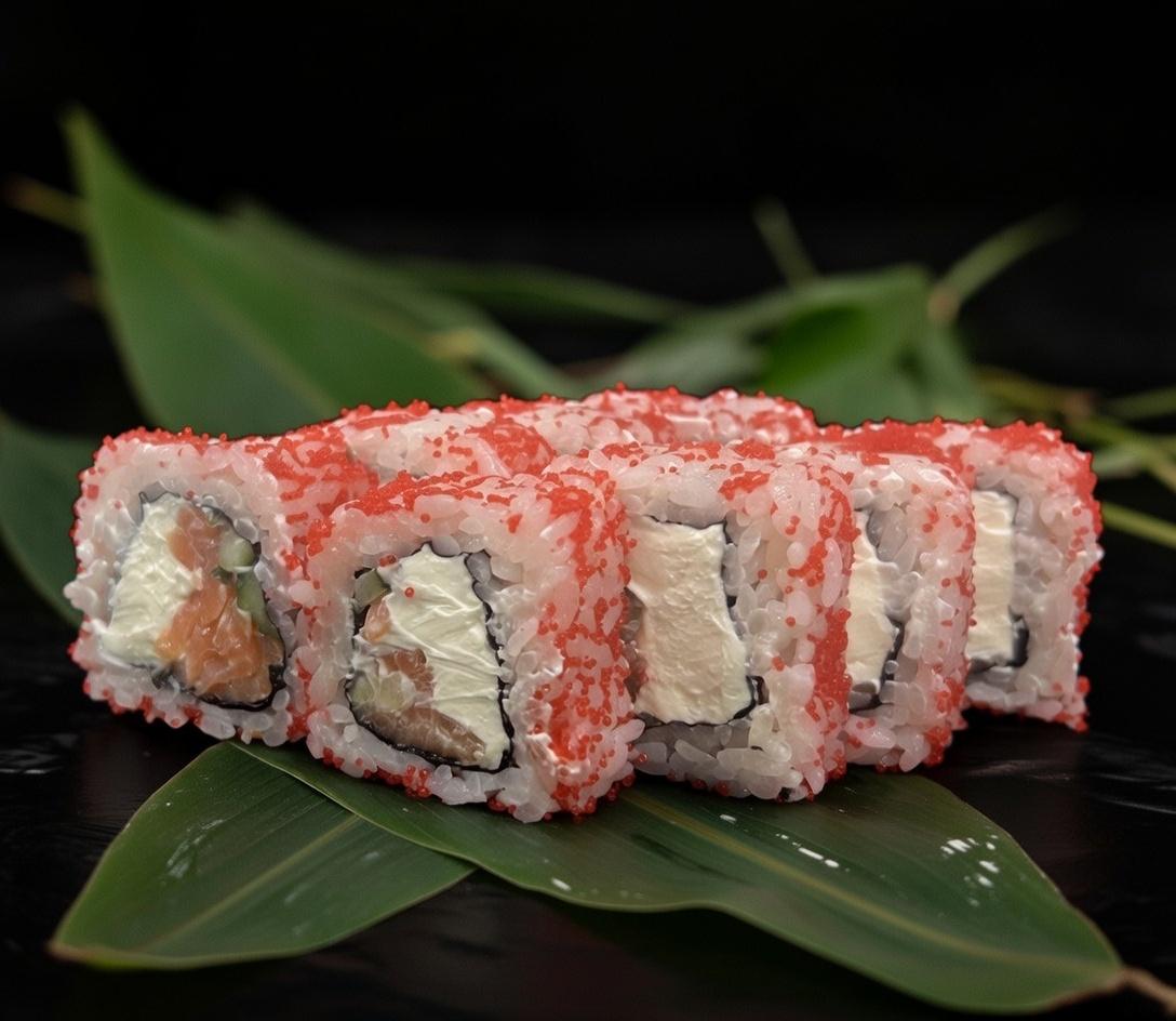 Ролл Калифорния с лососем