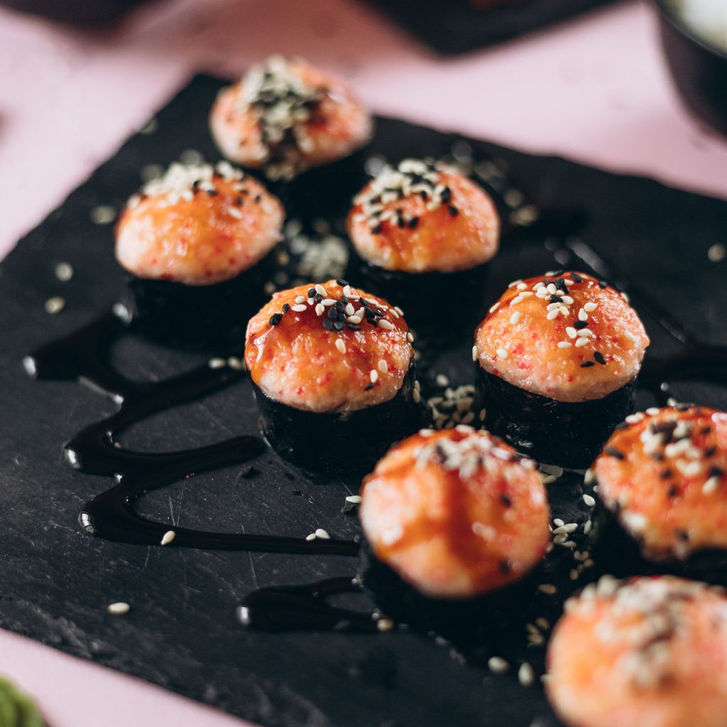 Запеченный ролл с курицей