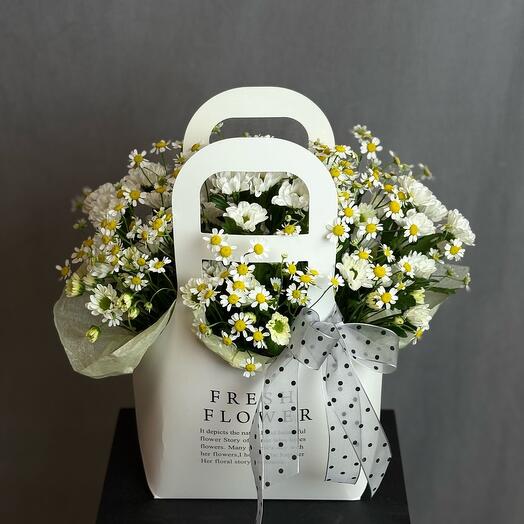 Сумочка с ромашками