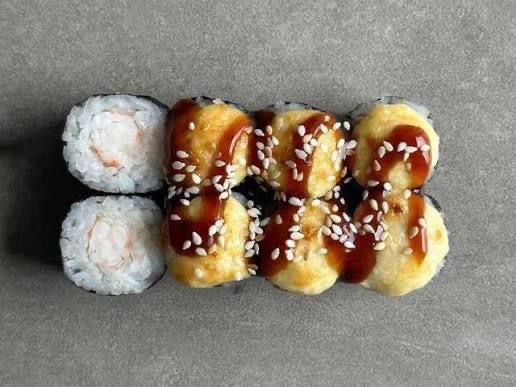 Мини-ролл запеченная креветка