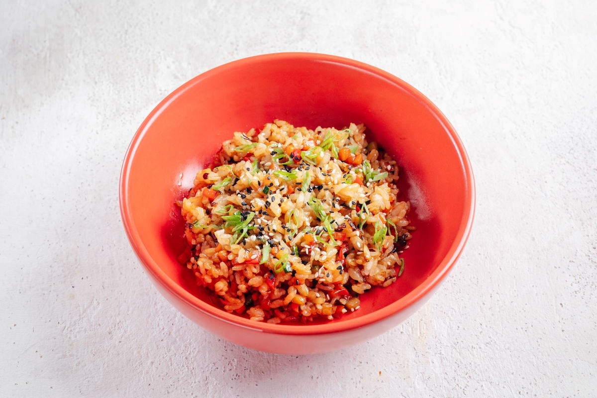 Рис с овощами в соевом соусе