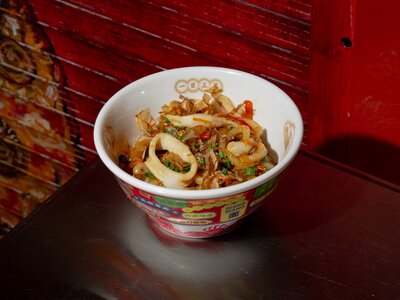 Удон с кальмаром