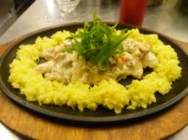 Фрикасе с картофельным пюре