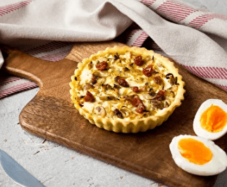 Мини пирог с капустой и грибами 13 см