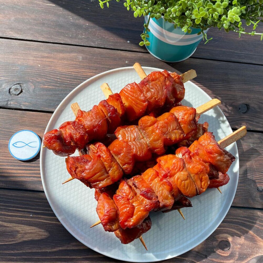 Шашлычок из филе Кеты холодного копчения