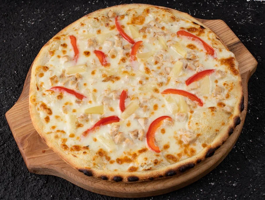 Пицца гавайская с курицей