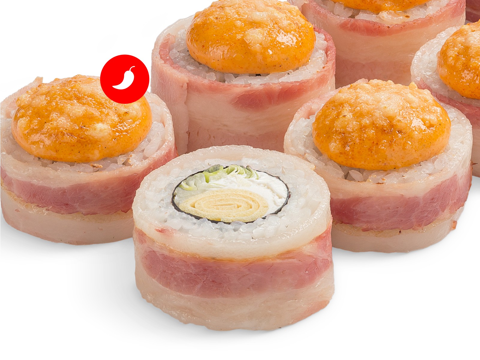 Ролл Сытый самурай со спайси соусом