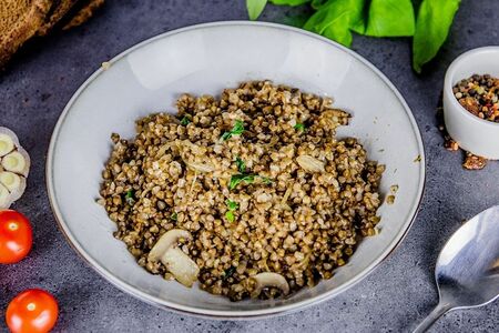 Гречка с грибами
