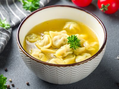 Суп с пельменями