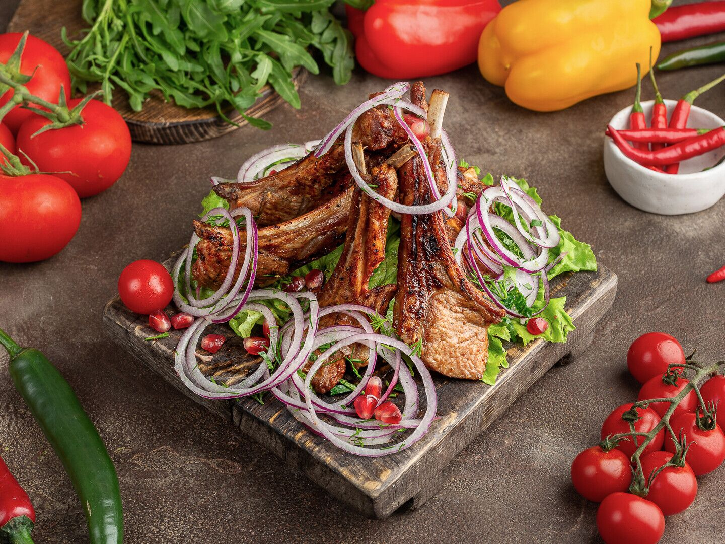 Сет Шашлычный с овощами