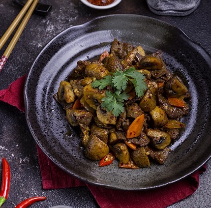 Шампиньоны с мясом (говядина) 200г