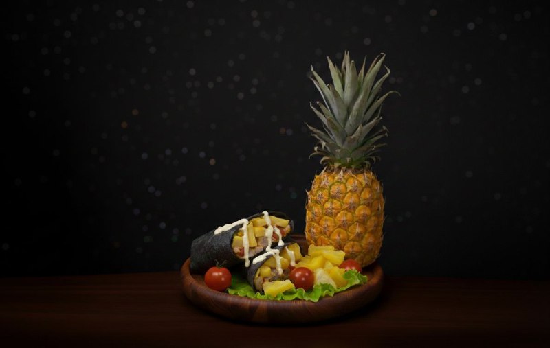 Темная Ананасовая свинина