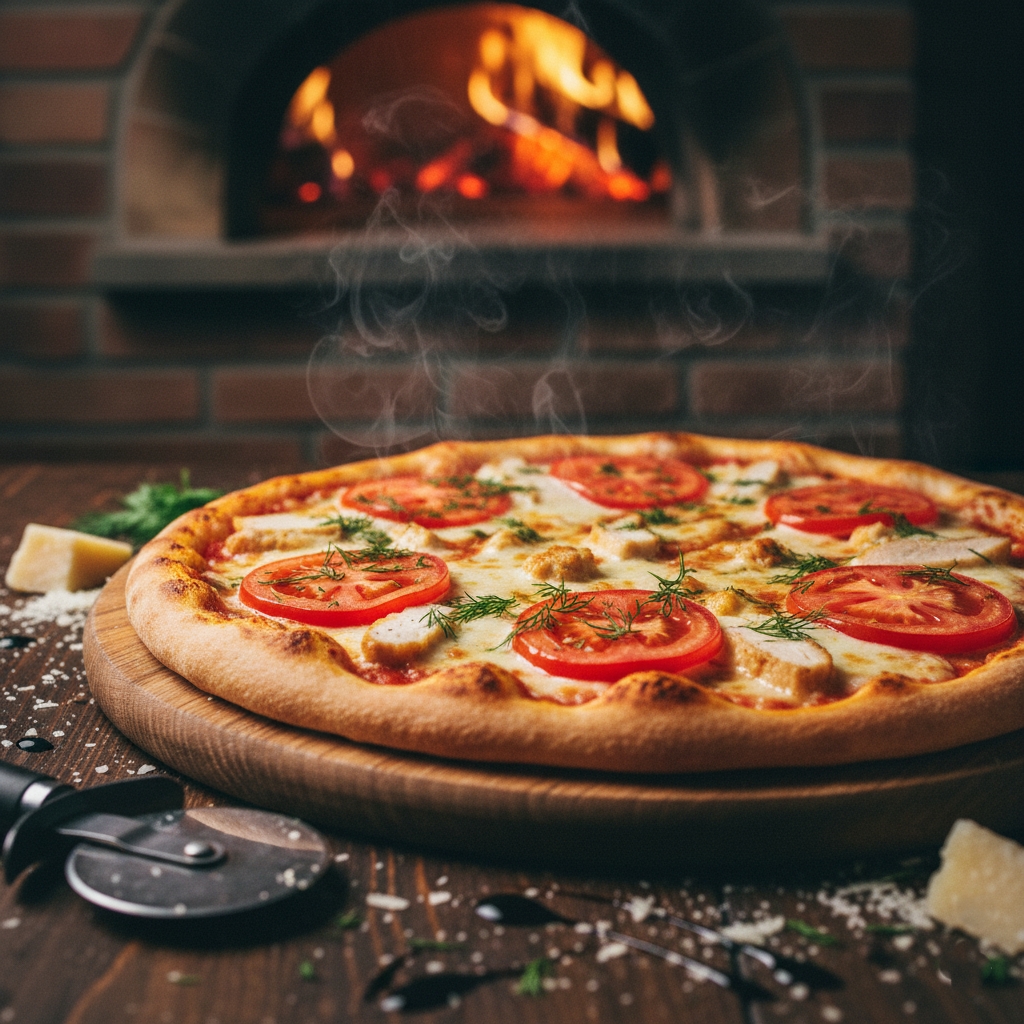 Пицца Сырная курочка 25см