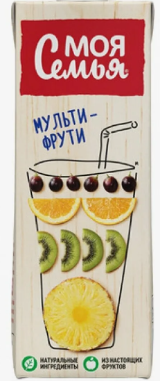 Напиток сокосодержащий МОЯ СЕМЬЯ "Мульти-фрути" 0.2 л