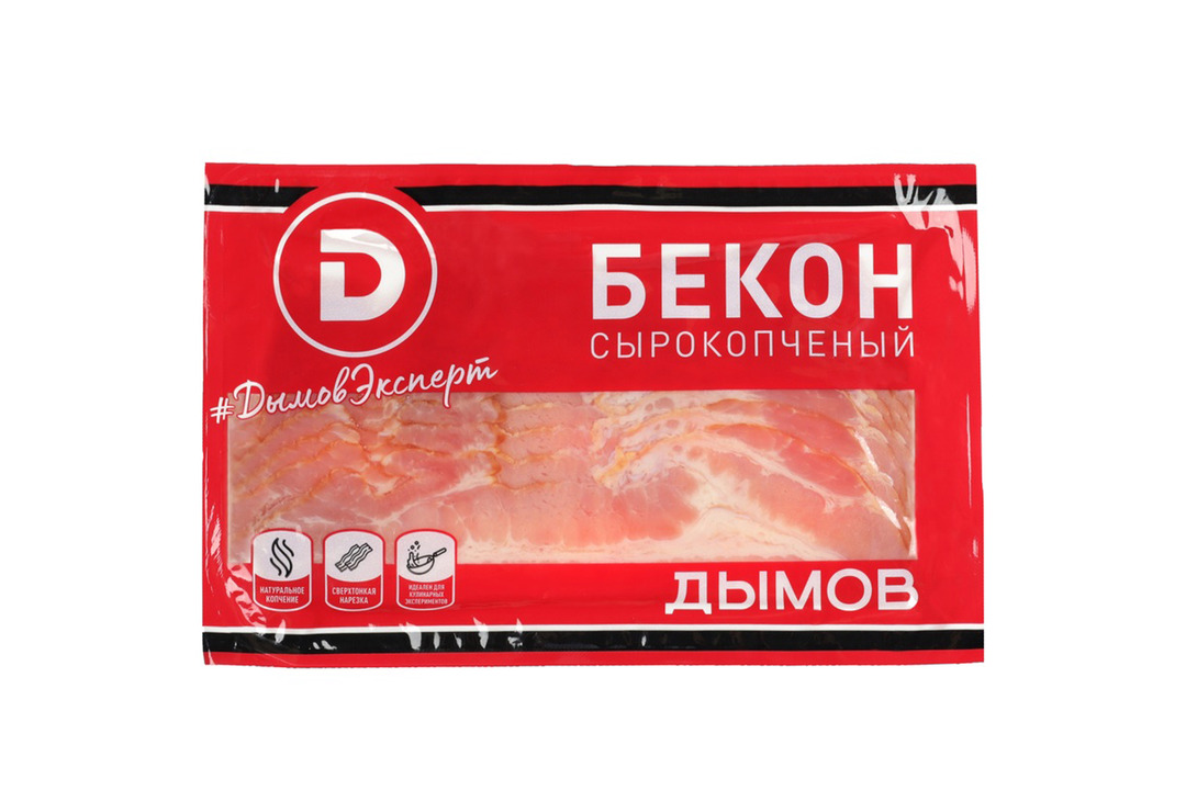 Бекон сырокопченый Дымов нарезка 200 г