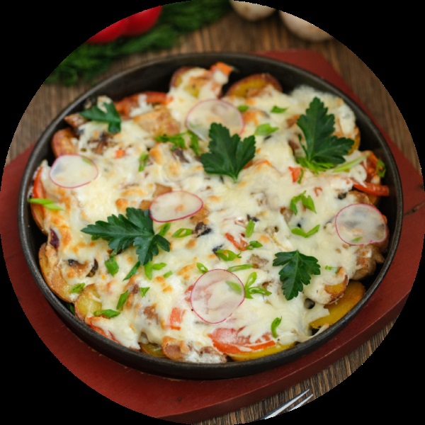 Жареха с цыпленком