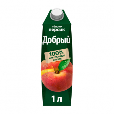 Яблочно-персиковый сок 0,95 л