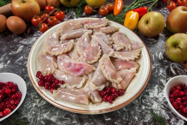 Вареники с яблоком и брусникой 200гр