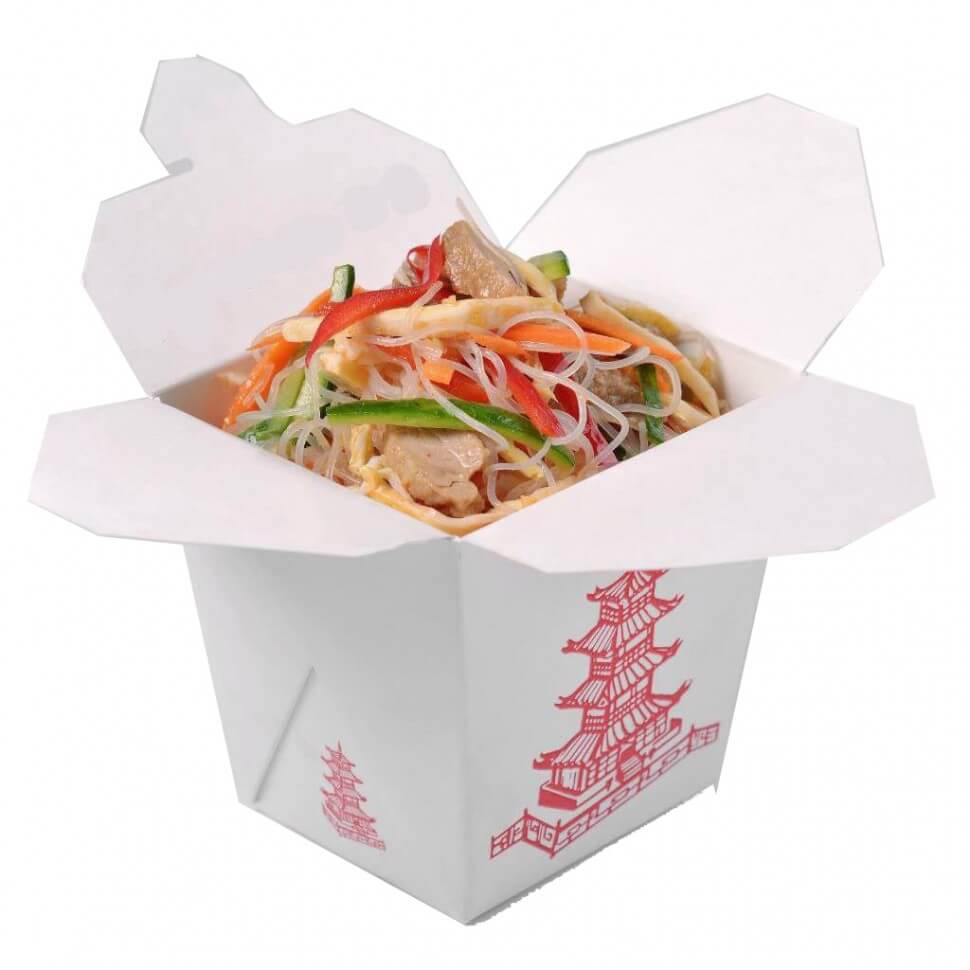 WOK с курицей и фунчозой
