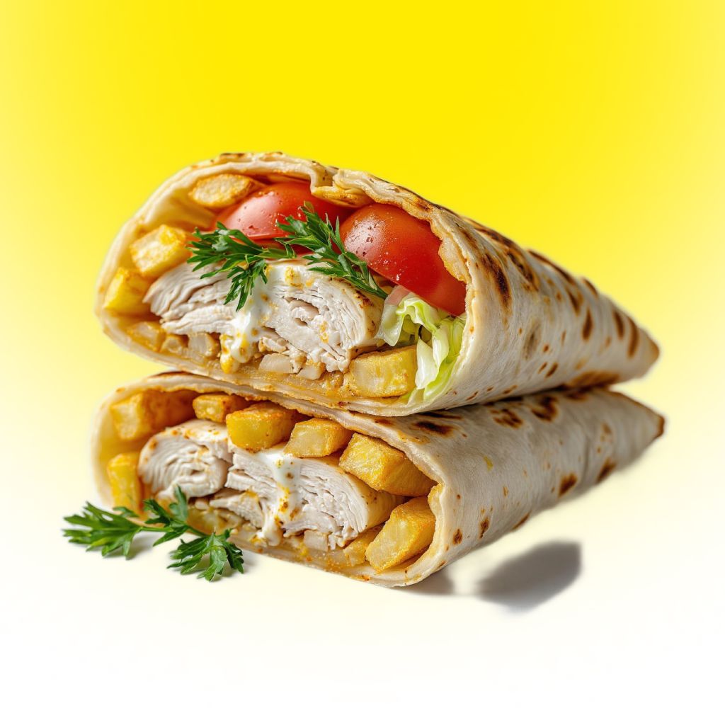 Деревенский с курицей