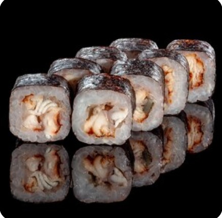 Маки с угрем