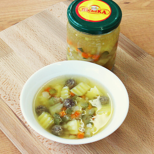 Рассольник с фрикадельками