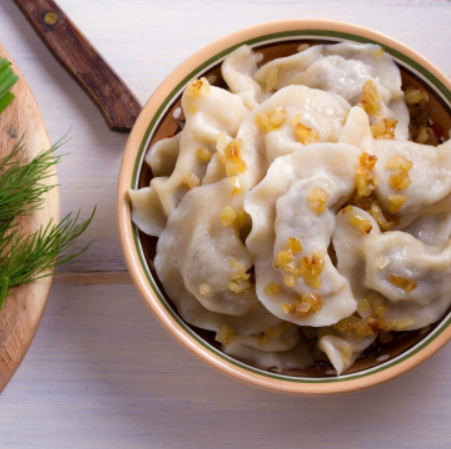 Вареники домашние с картошкой и луком