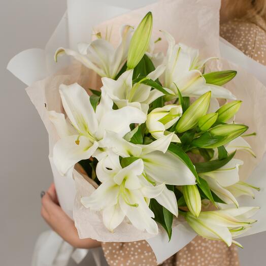 Букет из белых лилий N50441