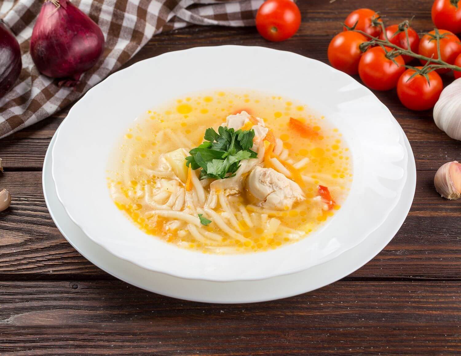 Лапша куриная