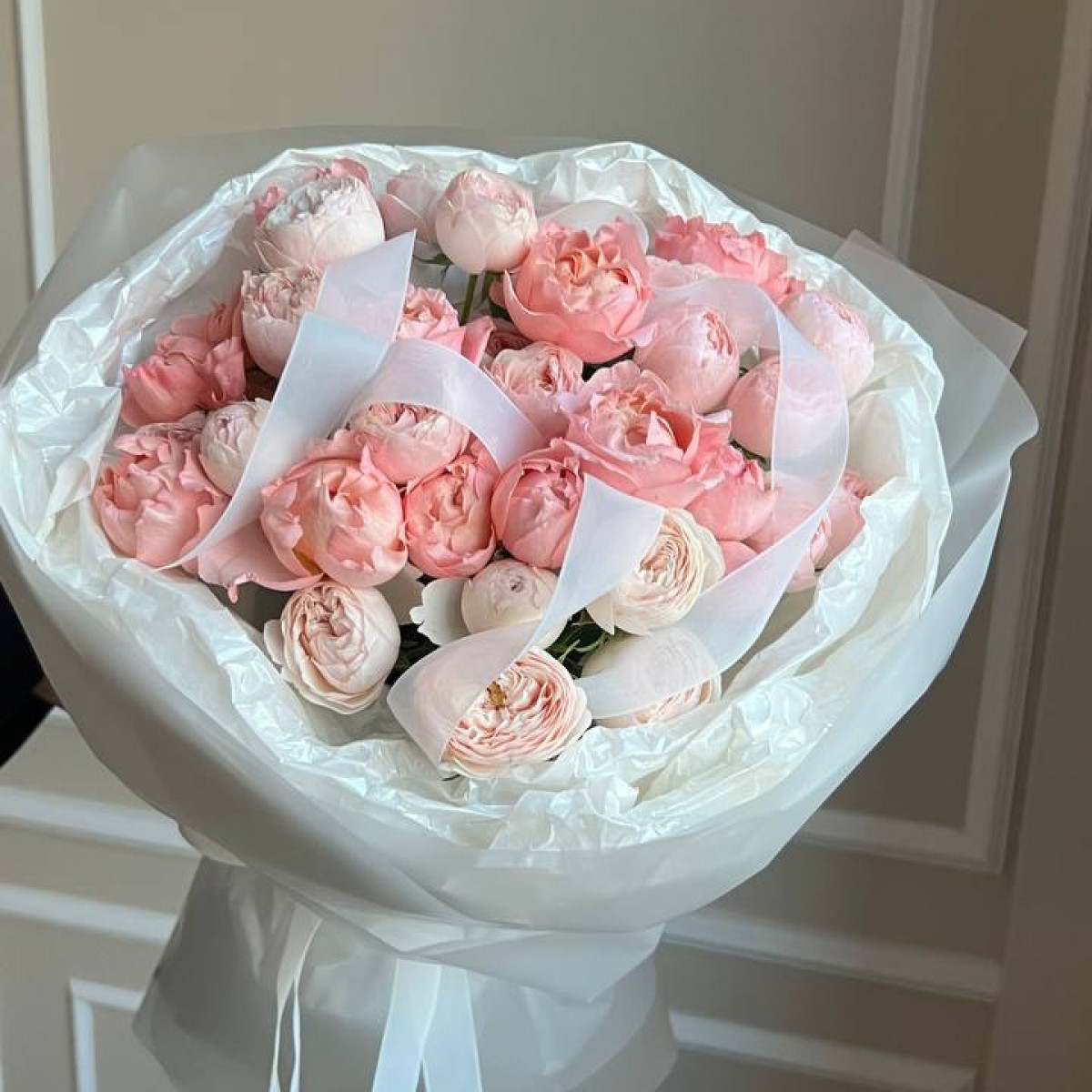 Моно букет из кустовых роз 59 (предзаказ)