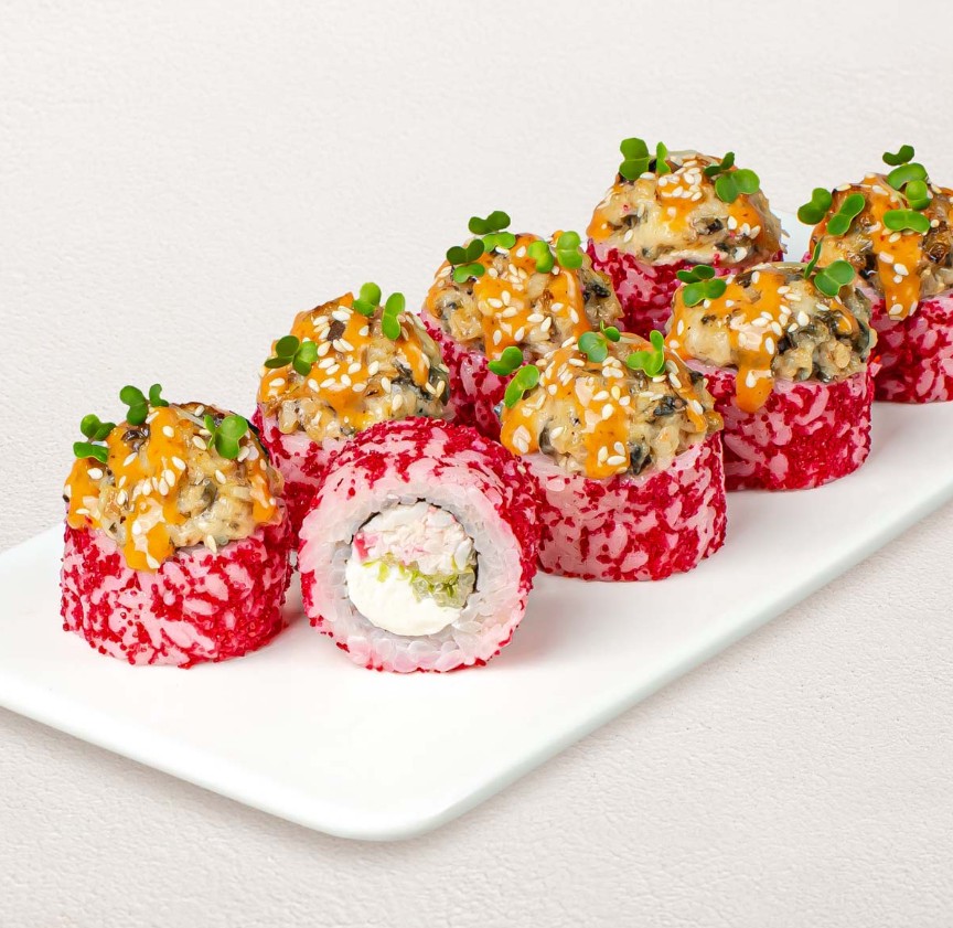 Шеф-ролл с угрем