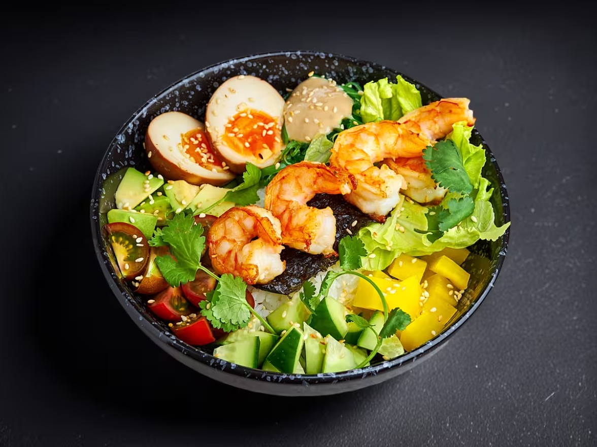 Боул с креветкой