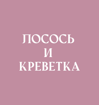 Лосось и креветка - логотип
