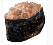 Запеченный гункан с креветкой