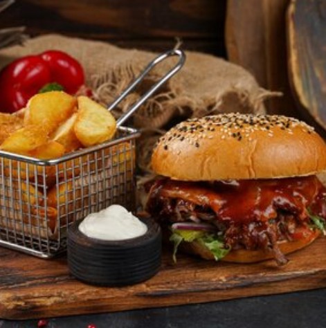 Бургер Чак-ролл cheese комбо