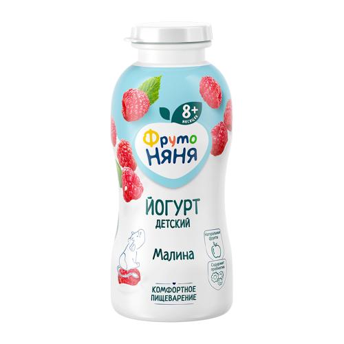 Питьевой йогурт с малиной с 8 месяцев Фрутоняня 2.5% 200мл