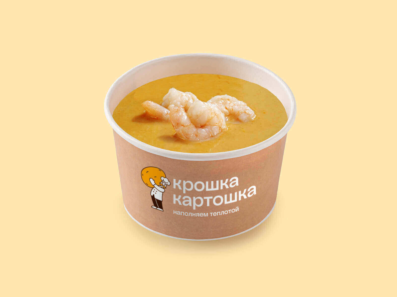 Крем-суп с креветками