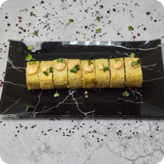 Темпура с мидиями и лососем