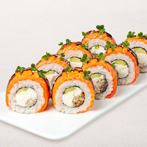 Ролл Филадельфия Прайм с угрем