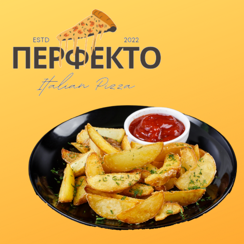 Долки картофеля айдахо с чесноком