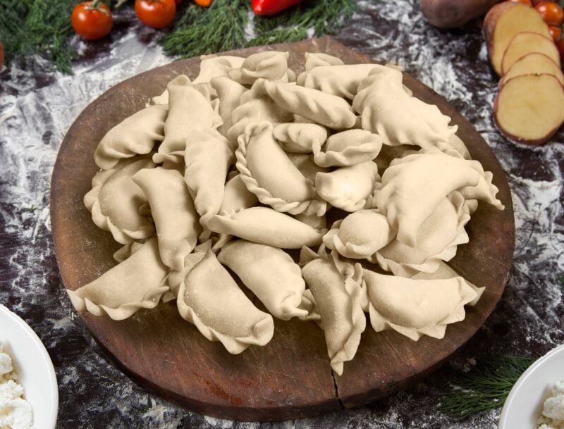 Вареники с творогом (соленые)