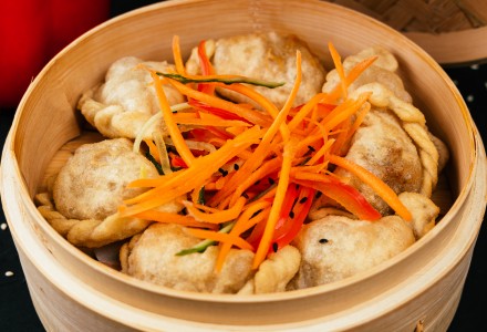 Китайские пельмени отварные