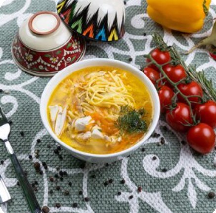 Куриный суп лапша