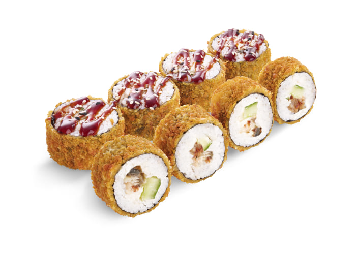 Жареный Унаги ролл