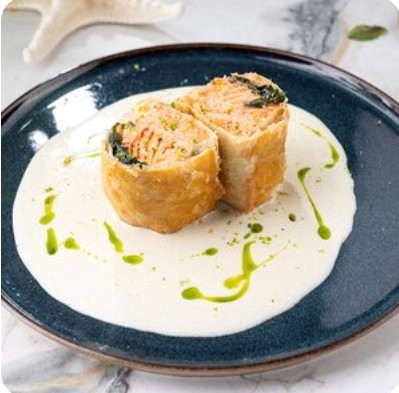 Дикий лосось «Веллингтон»