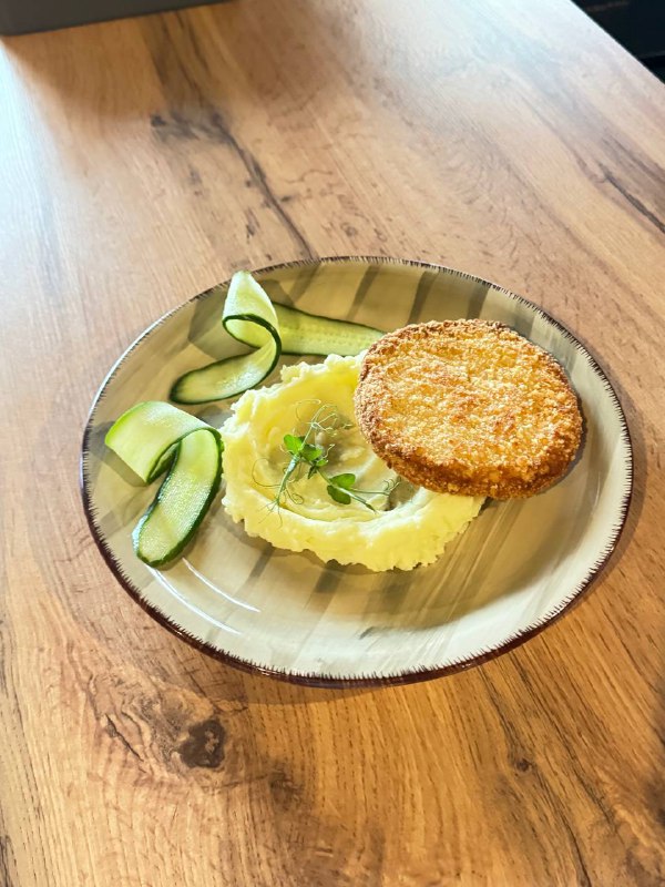 Куриная котлета с пюре