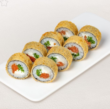 Ролл темпура с лососем